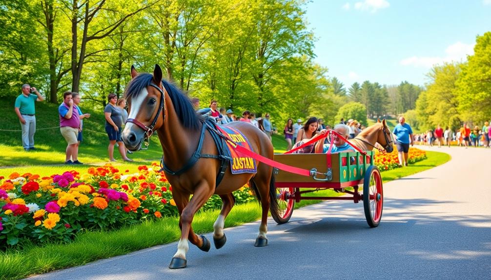 miniature horse marathon cart