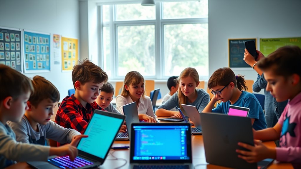 kids learning to code