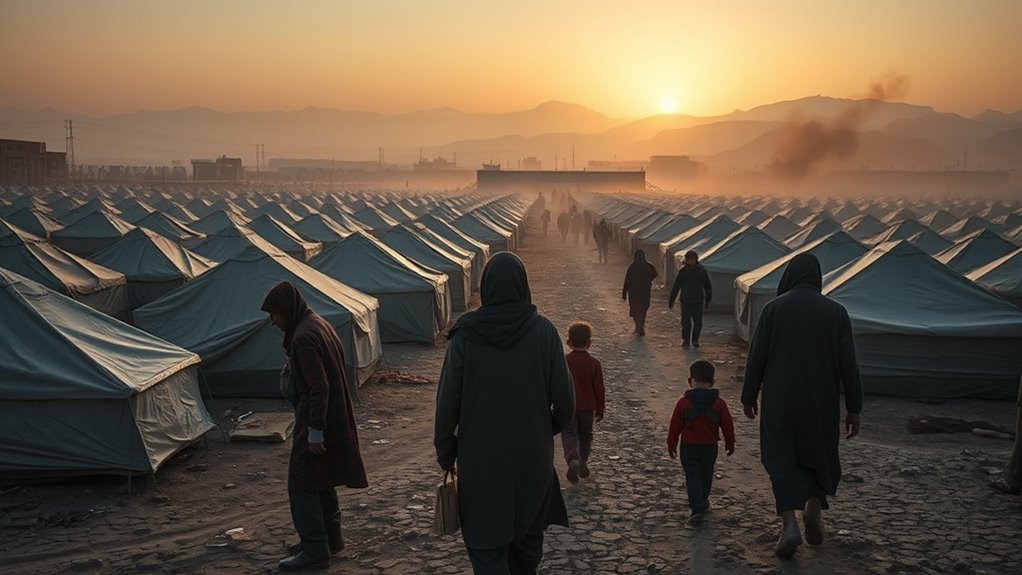 climate conflict driven displacement surge