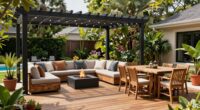 comfortable outdoor gathering area