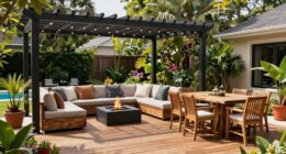 comfortable outdoor gathering area