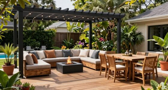 comfortable outdoor gathering area