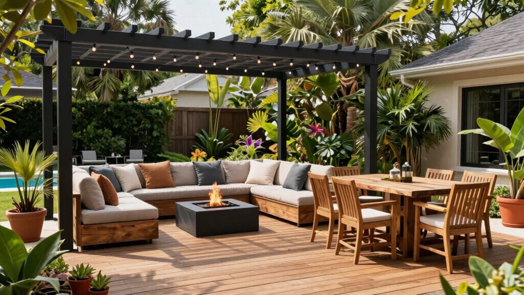 comfortable outdoor gathering area