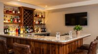 complete home bar setup