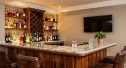 complete home bar setup