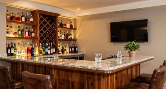 complete home bar setup