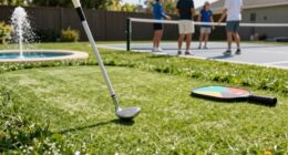 convenient home sports setup