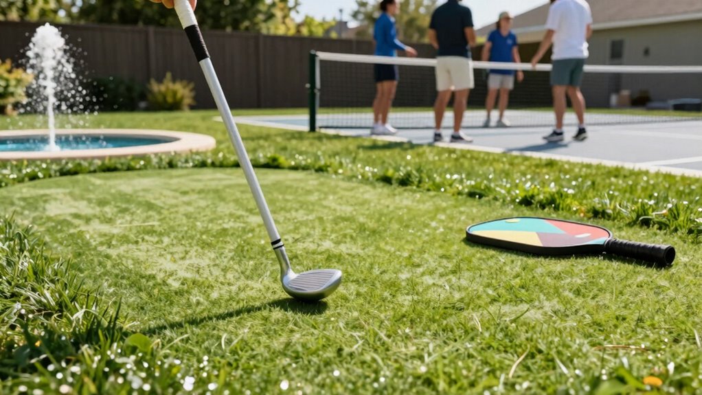 convenient home sports setup
