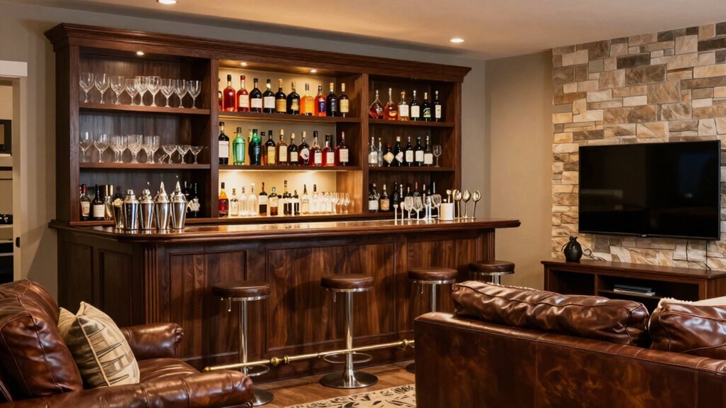 create inviting stylish entertainment space