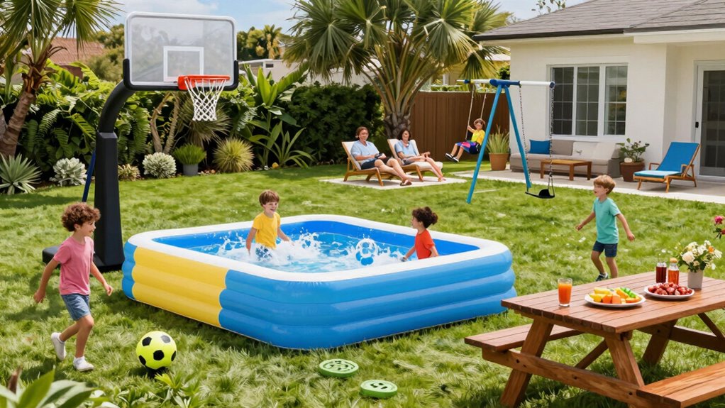 family investment in backyard gear