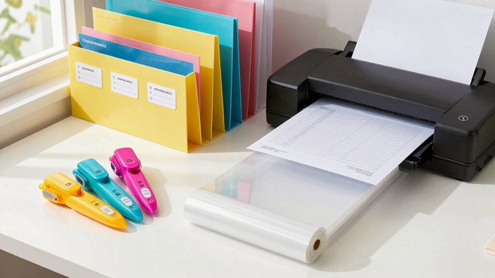 labeling and laminating organization