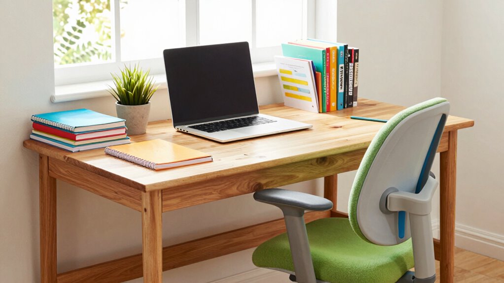 organized ergonomic personalized workspace