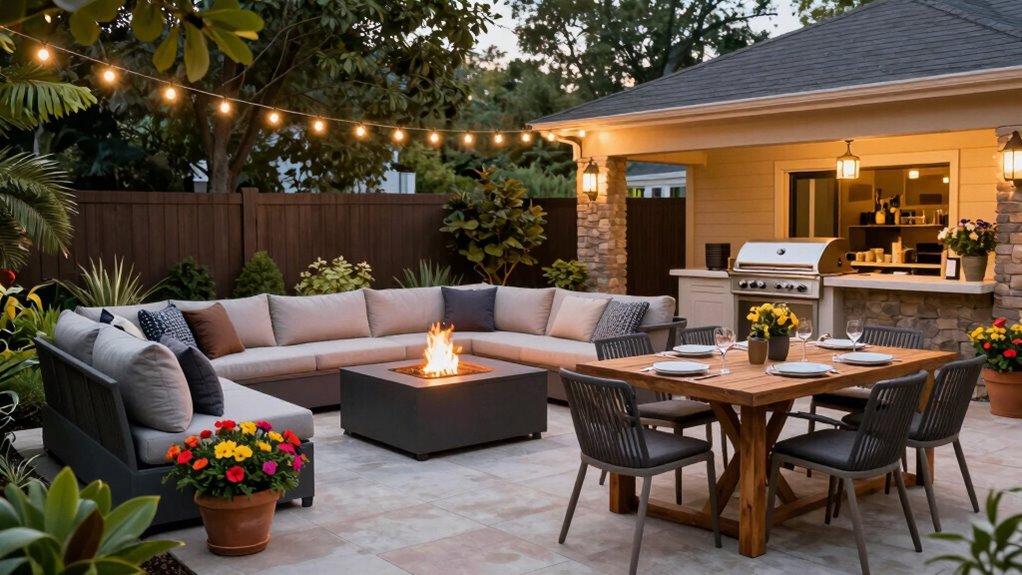 outdoor cozy entertaining essentials
