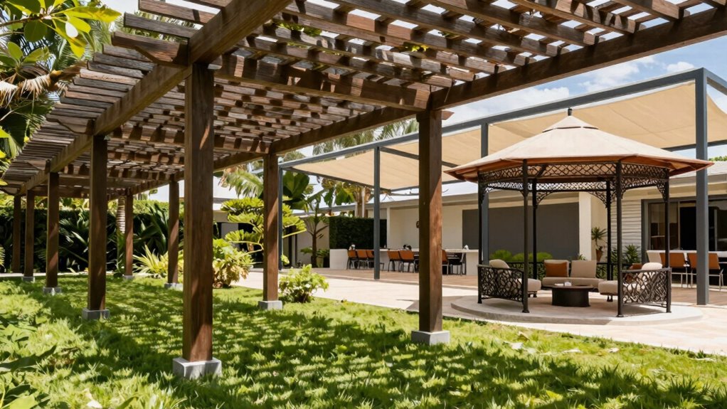 outdoor shade structure options
