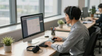 Customer service + BPO. The operational-scale displacement.