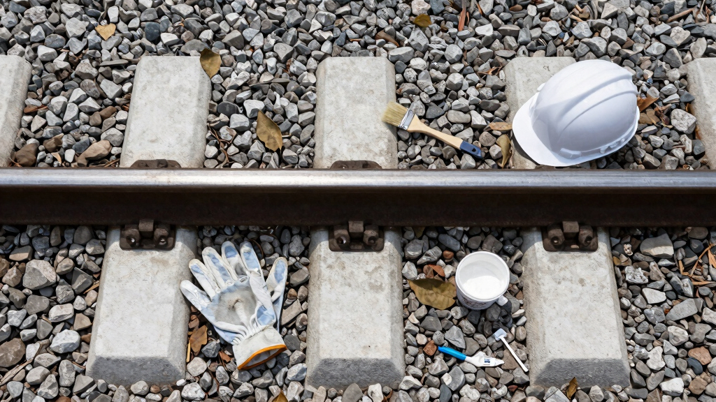 Painting The Sides Of Railroad Rails White To Reduce Derailment