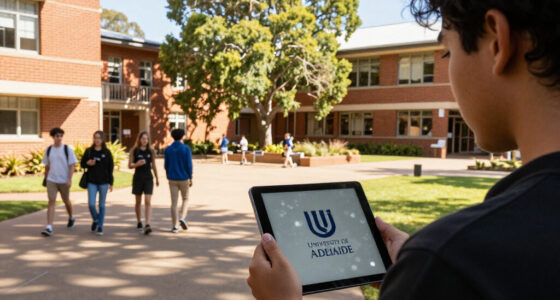 University Of Adelaide, South Australia, Australia surges in global coverage