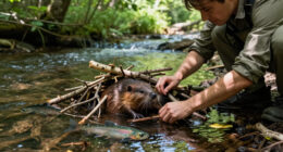 Artificial Beaver Dams Saw Juvenile Coho Salmon Survival Rates Go From 8% To 60%