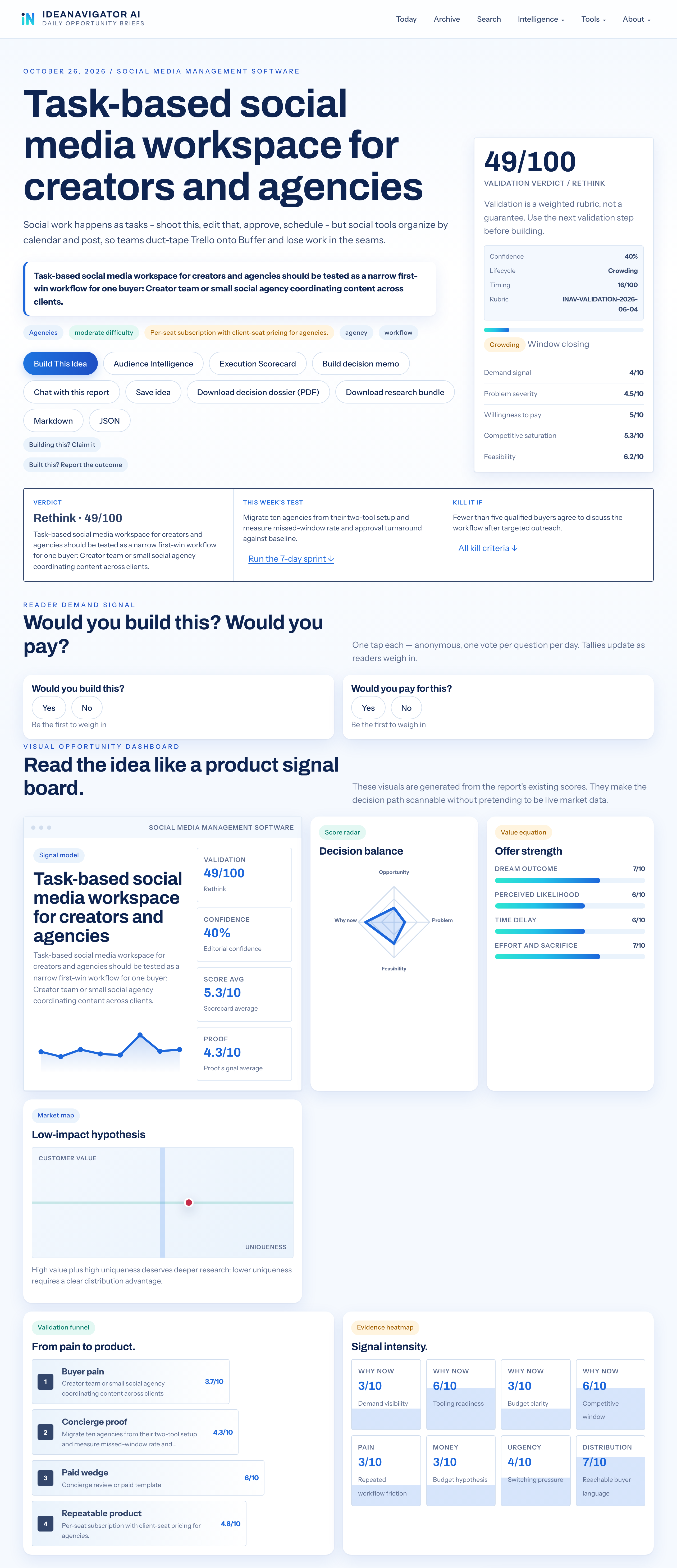 A Shared Task Hub For Creator And Agency Social Media Work